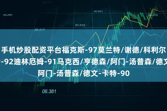 手机炒股配资平台福克斯-97莫兰特/谢德/科利尔-95费尔斯-92迪林厄姆-91马克西/亨德森/阿门-汤普森/德文-卡特-90